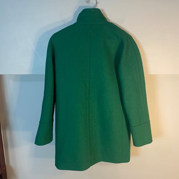 J.Crew Factory New City Coat in Alpine Meadow Green Women's Size 2 EUC Wool Coat - Picture 14 of 16